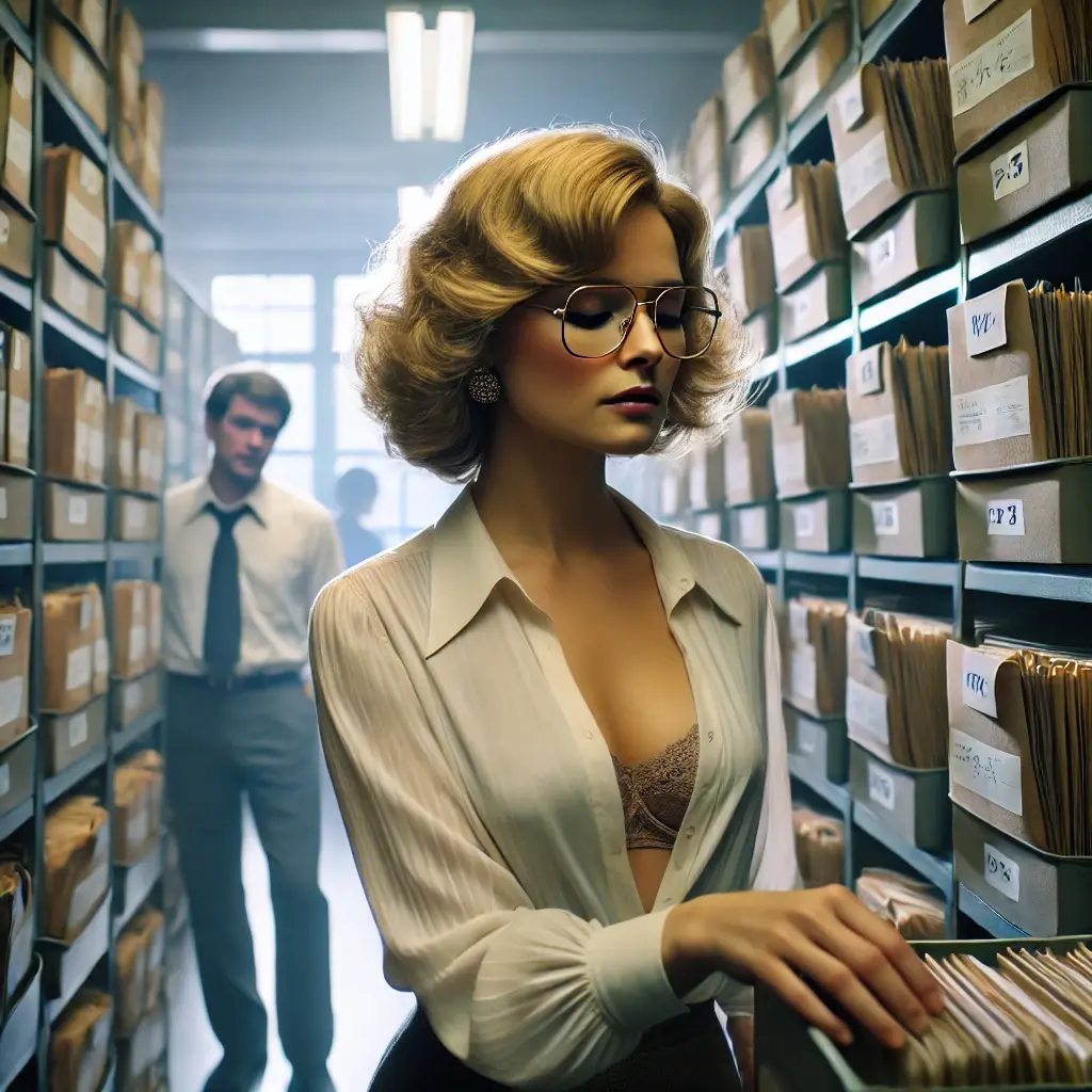 Büro – Archiv (04.1986) – Clara (38), Tony (28)