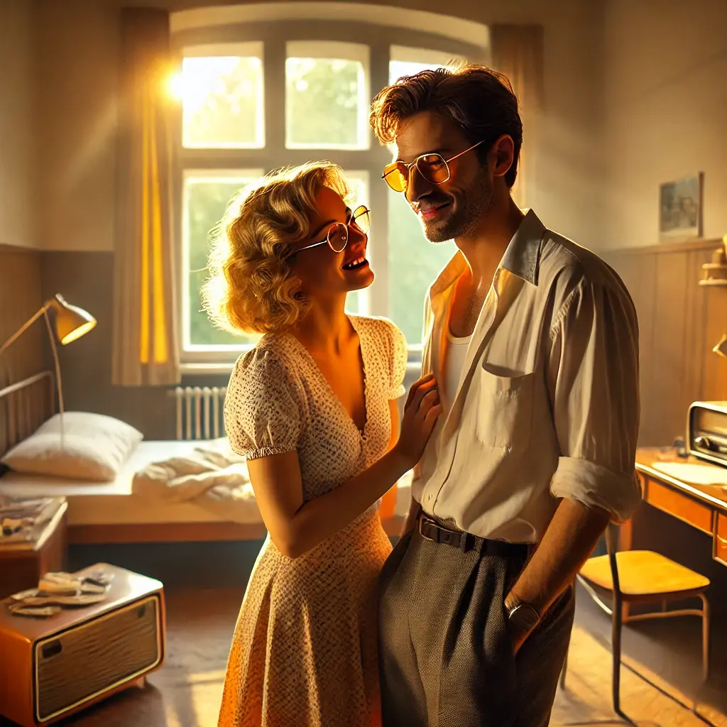 Tonys 1. Wohnung (05.1985) – Clara (37), Tony (27)