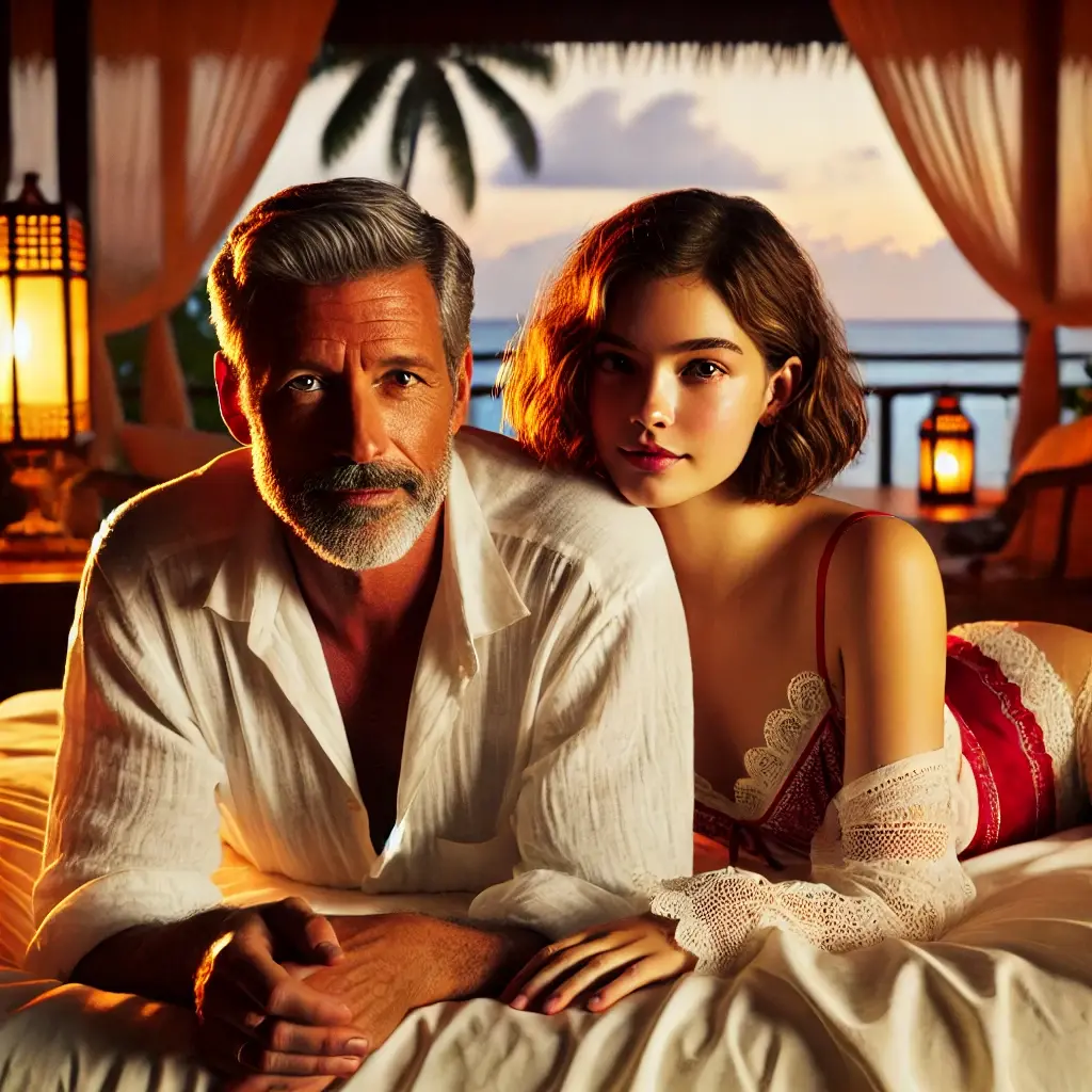 Lucy und Tony im Bett